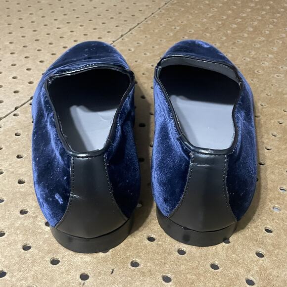To Boot New York Lucca Velvet Loafers Mens Size 11 M Navy Blue Leather Italy main image 6